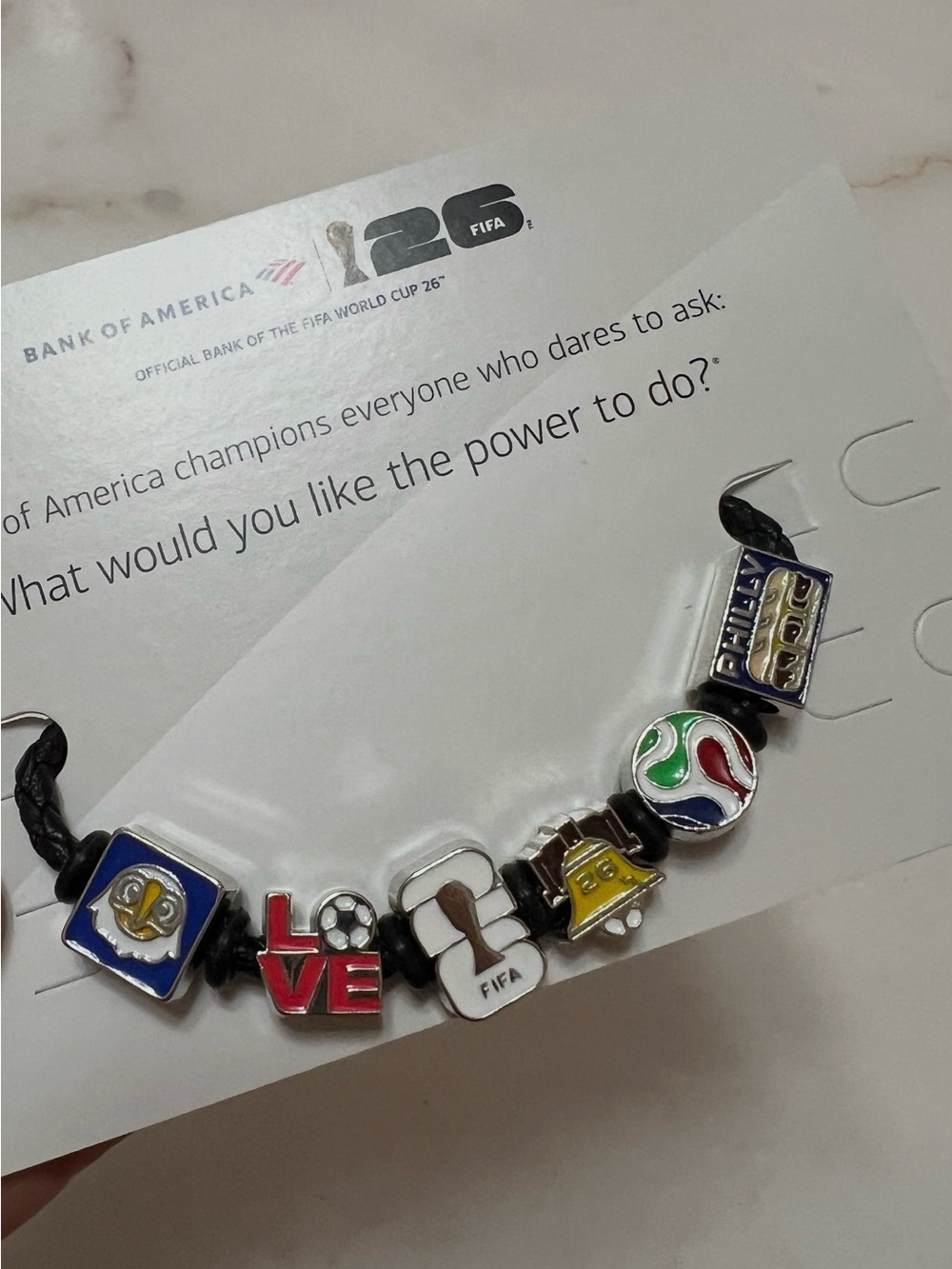 Exclusive ~ Bank of America FIFA 26 Charm Bracelet - Multicolor